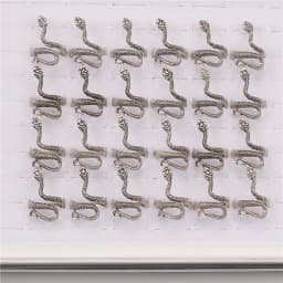 10pcs/lot Men Retro Punk Snake Rings For Women Antique Siver Color Opening Adjustable Jewelry Party Gifts