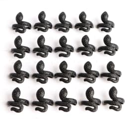 10pcs/lot Men Retro Punk Snake Rings For Women Antique Siver Color Opening Adjustable Jewelry Party Gifts
