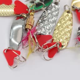 1pcs Rotating Metal Vibration Bait Spinner Spoon Fishing Lures 5g 6g 6.5g 7.5g Jigs Trout Winter Fishing Hard Baits Tackle Pesca
