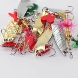 1pcs Rotating Metal Vibration Bait Spinner Spoon Fishing Lures 5g 6g 6.5g 7.5g Jigs Trout Winter Fishing Hard Baits Tackle Pesca