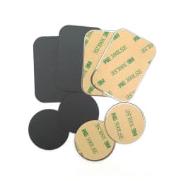 1/3/5pc Thin Metal Plate For Magnetic Car Phone Holder Iron Sheet Sticker Disk For Magnet Phone Stand Mount Round Retangle Black