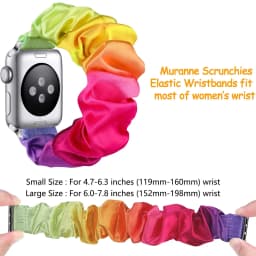 Scrunchie Strap for Apple watch band 44mm 40mm 41mm 45mm 38 42mm 49mm Elastic Nylon bracelet iWatch series 3 6 se 7 8 9 ultra 2