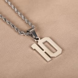 Custom Basketball Baseball Numeral Necklaces For Men Women Personalized Stainless Steel Jewelry Sportsmanship Gift For Boyfriend