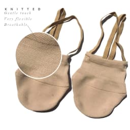 Rhythmic Gymnastic Shoes Soft Half Socks Knitted Professional Competition Soft Sole Shoes Protect Elastic Skin Color Dance Shoes