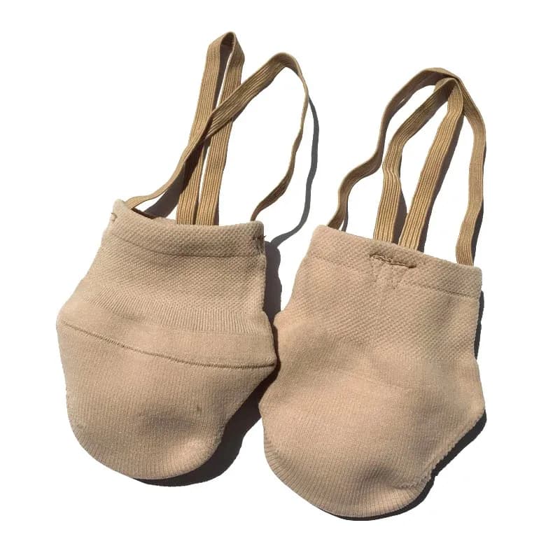 Rhythmic Gymnastic Shoes Soft Half Socks Knitted Professional Competition Soft Sole Shoes Protect Elastic Skin Color Dance Shoes