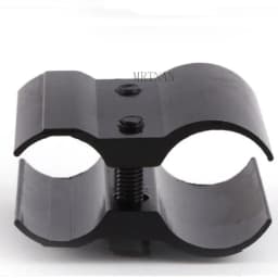Outdoor Hunting Tactical Barrel Ring Flashlight Laser Clamp Aiming Telescope Flashlight Bracket Sight 2021