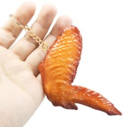 Simulation Model Keychain French Fries Chicken Nuggets Keychain Fried Legs Food Pendant Party Promotional Gift