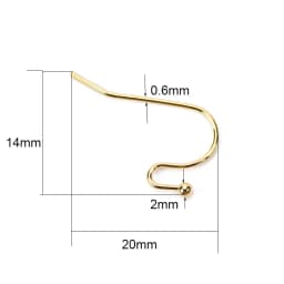 50pcs Hypoallergenic Stainless Steel Earrings Hooks Nickel Free Anti Allergy Earring Clasp Wire For Diy Jewelry Findings Making