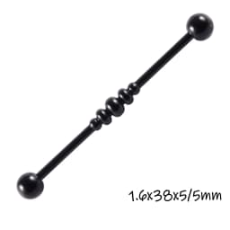 1PC Surgical Steel Industrial Barbell Ring Women Men Snake Straight Cartilage Earring Helix Unisex Ear Body Piercing Jewelry 14G