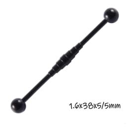 1PC Surgical Steel Industrial Barbell Ring Women Men Snake Straight Cartilage Earring Helix Unisex Ear Body Piercing Jewelry 14G