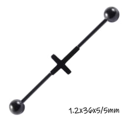 1PC Surgical Steel Industrial Barbell Ring Women Men Snake Straight Cartilage Earring Helix Unisex Ear Body Piercing Jewelry 14G
