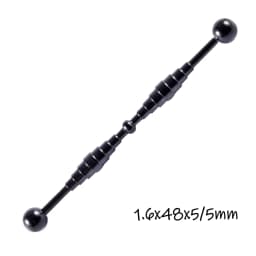 1PC Surgical Steel Industrial Barbell Ring Women Men Snake Straight Cartilage Earring Helix Unisex Ear Body Piercing Jewelry 14G