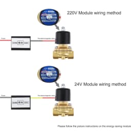 4 Wire AC220V DC24V DC12V Solenoid Valve Energy Saving Module 24h Long Time Power Work No Heat Valve Parts