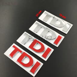 3D TDI Turbo Direct Injection Car Trunk Zinc Alloy Emblem Rear Body Tailgate Accessories Adhesive Styling Badge For Volkawagen
