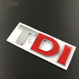 3D TDI Turbo Direct Injection Car Trunk Zinc Alloy Emblem Rear Body Tailgate Accessories Adhesive Styling Badge For Volkawagen