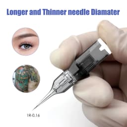 10PCS Newest Tattoo Needles Eyebrow Permanent Makeup Tattoo Cartridge 1R 0.16MM 3RL 11U For Lip Fit Universal Tattoo Machine Pen