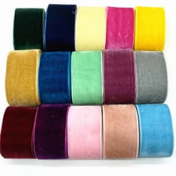 2 yards 40mm Velvet Ribbon Wedding Party Decoration Handmade Gift Wrapping Hair Bowknot DIY