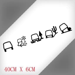 Funny Car Icon Reminder Decal Waterproof Reflective Car Sticker 40cmx6cm