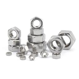 220/294pcs M1 M1.2 M1.4 M1.6 M2 M2.5 M3 M3.5 M4 M5 M6 M8 M10M12M16 304 Stainless Steel DIN934 Hex Hexagon Nut Set Assortment Box
