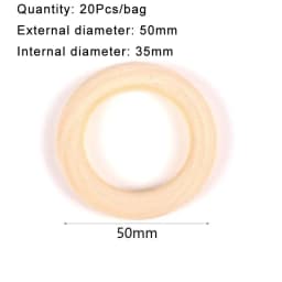 3-100Pcs Natural Wooden Rings 15-100mm Unfinished Solid Smooth Wooden Rings Circle Pendant for Macrame DIY Crafts Jewelry Making