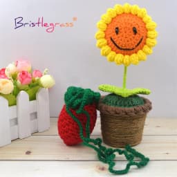 BRISTLEGRASS 1 Skein 50g Acrylic Crochet Yarn 5 Strand Milk Cotton Thread Baby Sweater Scarf Doll Fabric DIY Hand Knitting Craft