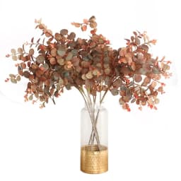 70cm Autumn Color Eucalyptus Leaf Forest Money Leaf Artificial Plant Wedding Home Decora Desktop Display Flowers Decoracion