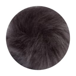 Cute Black Pompoms Ball Keychain Women Faux Rabbit Fur Car Key Chains Fluffy DIY Backpack Pendant Charms Gift Jewelry Accessorie