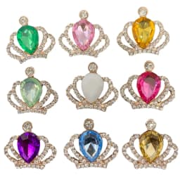 NEW 10Pcs Silver/Gold 22*30MM Alloy Crown Diamond DIY Jewelry Accessories For Rhinestone Handmade Wedding Decoration