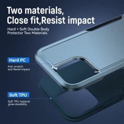 For iPhone 11 12 13 14 15 Pro Max Xs XR X SE 2022 8 7 6 Plus Armor Shockproof Case Heavy Duty TPU Bumper Hard Plastic Back Cover