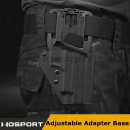 Tactical Gun Holster Adapter Platform TMC Vubl Adjustable Height Mid Low Ride Loop for GL 17 M9 P226 Pistol Drop Waist Paddle