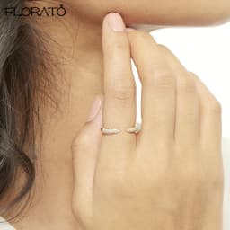 24 gold-plated silver Finger Rings For Women Open Crystal CZ Charm Rings Wedding Jewelry 2021 Trend Bague Femme Anillo A30