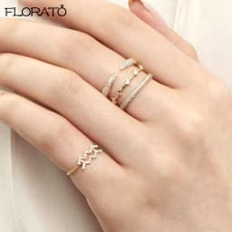 24 gold-plated silver Finger Rings For Women Open Crystal CZ Charm Rings Wedding Jewelry 2021 Trend Bague Femme Anillo A30