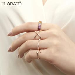 24 gold-plated silver Finger Rings For Women Open Crystal CZ Charm Rings Wedding Jewelry 2021 Trend Bague Femme Anillo A30