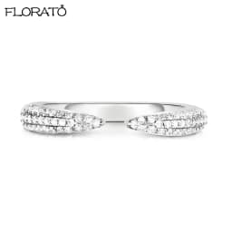 24 gold-plated silver Finger Rings For Women Open Crystal CZ Charm Rings Wedding Jewelry 2021 Trend Bague Femme Anillo A30