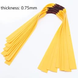 6PCS 0.55-1.2MM Thick Slingsshot Hunting Outdoor Hunting High Elastic Rubber Bands High-intensity Shooting Hunting Acessories