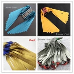 6PCS 0.55-1.2MM Thick Slingsshot Hunting Outdoor Hunting High Elastic Rubber Bands High-intensity Shooting Hunting Acessories