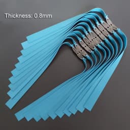 6PCS 0.55-1.2MM Thick Slingsshot Hunting Outdoor Hunting High Elastic Rubber Bands High-intensity Shooting Hunting Acessories