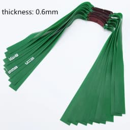 6PCS 0.55-1.2MM Thick Slingsshot Hunting Outdoor Hunting High Elastic Rubber Bands High-intensity Shooting Hunting Acessories