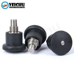 VCN218 Stainless Steel Dowel Black Knob Non Lock-Out Index Plungers Fine/Coarse Thread Mini Indexing Plunger