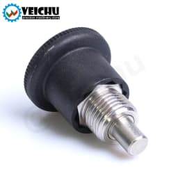 VCN218 Stainless Steel Dowel Black Knob Non Lock-Out Index Plungers Fine/Coarse Thread Mini Indexing Plunger