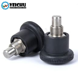 VCN218 Stainless Steel Dowel Black Knob Non Lock-Out Index Plungers Fine/Coarse Thread Mini Indexing Plunger