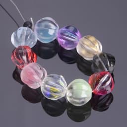 10pcs Round Pumpkin Shape 10mm Lampwork Crystal Glass Loose Spacer Beads Lot for Jewelry Making DIY Crafts Findings