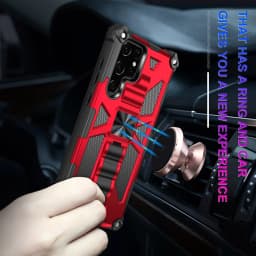 Military Hard Armor Shockproof Case For Samsung Galaxy S26 Ultra S25 FE S24 S23 S22 S21 A57 A17 A15 A16 A56 Kickstand Back Case