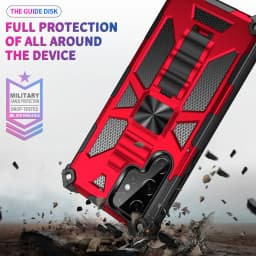 Military Hard Armor Shockproof Case For Samsung Galaxy S26 Ultra S25 FE S24 S23 S22 S21 A57 A17 A15 A16 A56 Kickstand Back Case