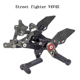 For Ducati Street Fighter V4 2018-2024 PANIGALE V4S V4 V4R V4 Motorcycle Whole CNC & Carbon Fiber Racing Rearset