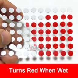 2MM 3MM 4MM 5MM 10MM Water Damage Security Label Sensitive Warranty Indicator Sensors Repair Waterproof Round Sticker