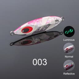 NOEBY Luminous Slow Pitch Jig 60-210g Metal Jig Slow Fall Saltwater Boat Fishing Offshore Jigging