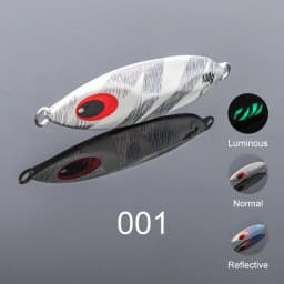NOEBY Luminous Slow Pitch Jig 60-210g Metal Jig Slow Fall Saltwater Boat Fishing Offshore Jigging