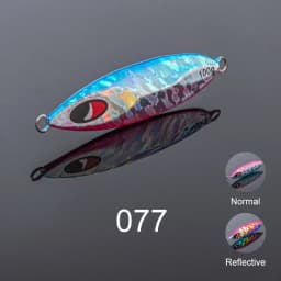 NOEBY Luminous Slow Pitch Jig 60-210g Metal Jig Slow Fall Saltwater Boat Fishing Offshore Jigging