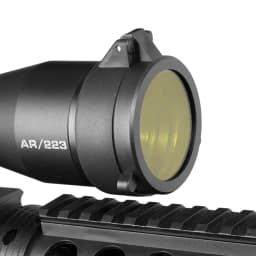Yellow Rifle Scope Quick Flip Spring Up Open Lens Cover Cap for Caliber Scope Rifle Hunting